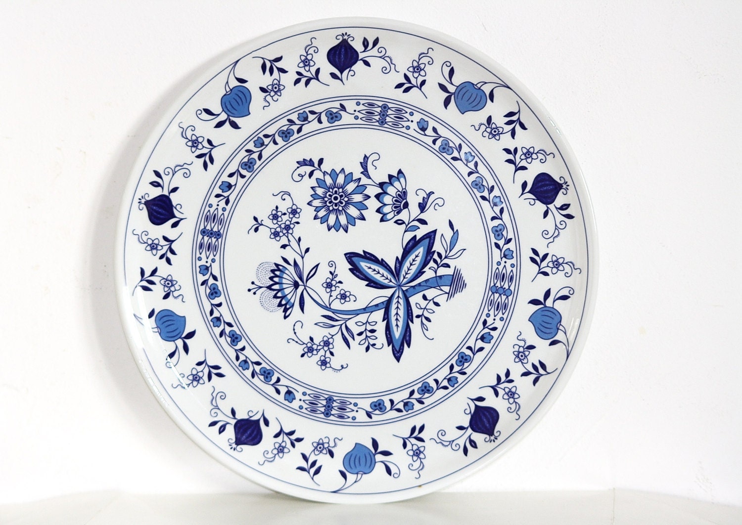 German Porcelain Plate, Blue Flower Porcelain Plate, Marienbad Ingres ...
