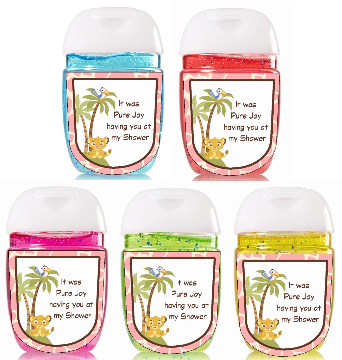 Hand Sanitizer / Bath and Body Works / Pink / Baby Shower
