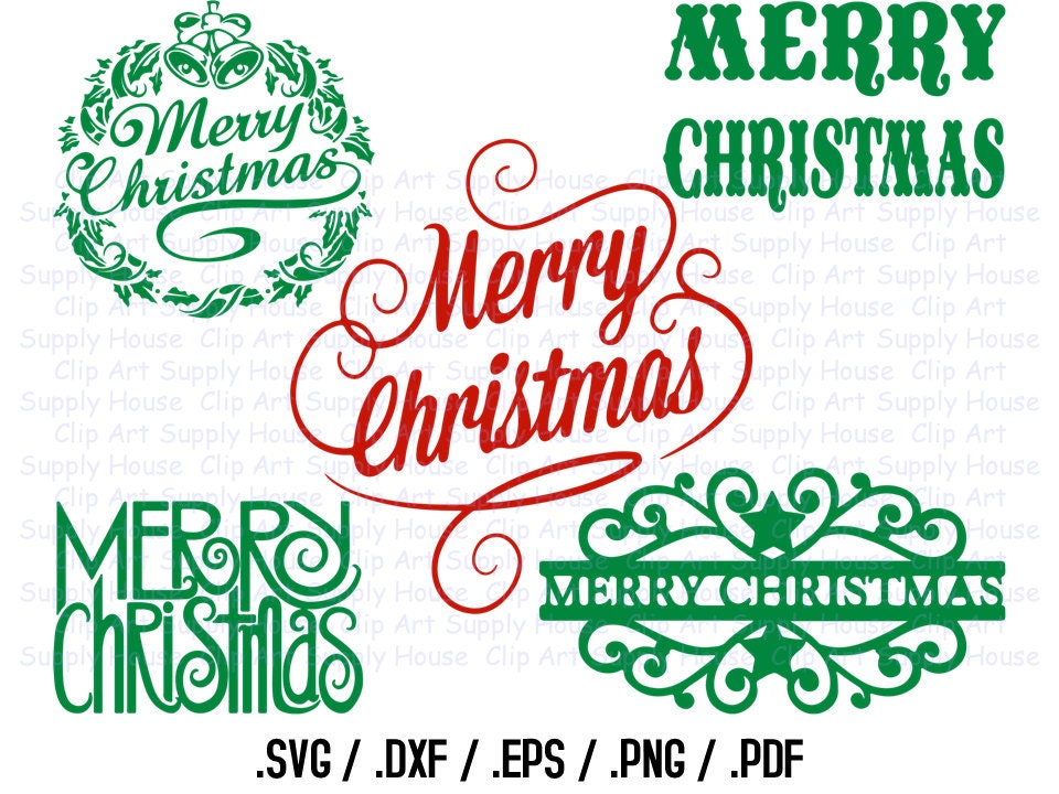 Download Merry Christmas Clipart Christmas SVG File by ...