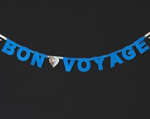 Popular Items For Bon Voyage Banner On Etsy