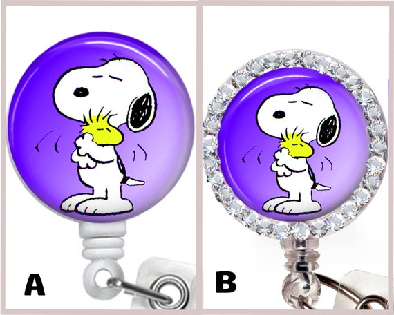 Snoopy Badge Reel Retractable ID Badge Lanyard & Badge