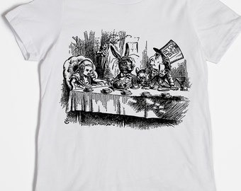 Alice in Wonderland Shirt - Kids' Shirt - Graphic Tee - Screen Printed Tee - Mad Hatter T-shirt