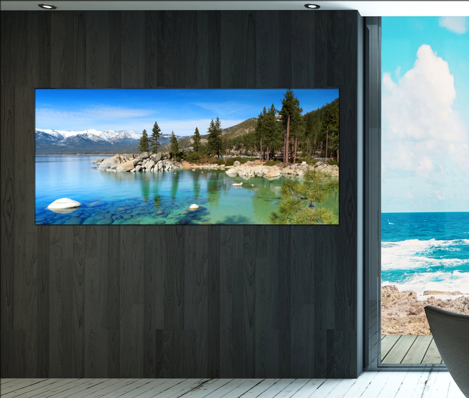 Lake Tahoe canvas wall art Lake Tahoe wall decoration Lake Tahoe canvas