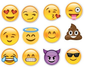 Edible Emoji Cupcake/Cookie toppers