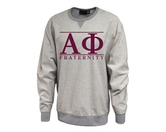 Alpha Phi Inside Out Oversized Sorority Sweatshirt