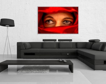 Canvas "covered face I"