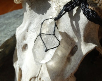 Large Wrapped Quartz Necklace