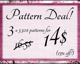 Great Pattern Deal! Amigurumi pattern deal! 15 % off!