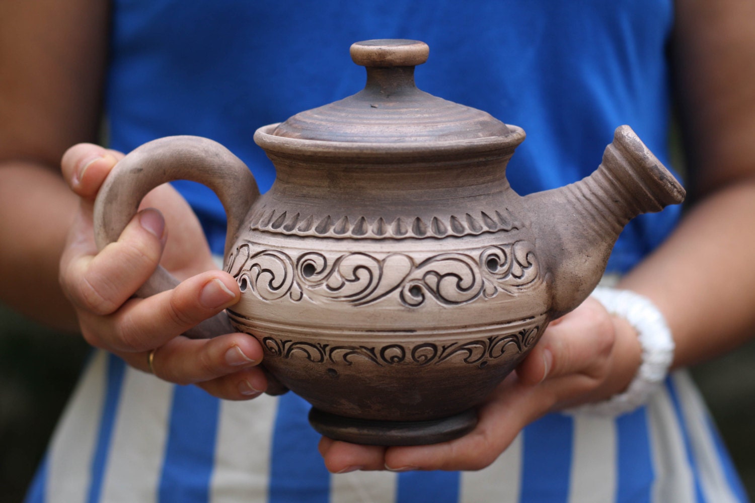 Teapot Wedding gift Unique gift Stoneware teapot Pottery