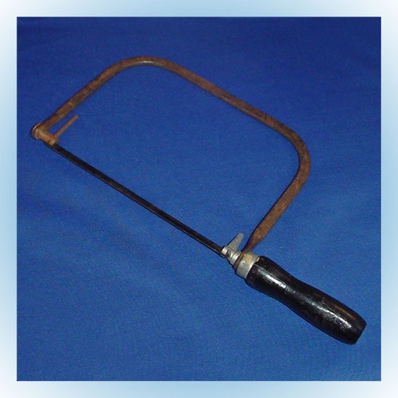 Parker Line Vintage Coping Saw Wood Black Handle