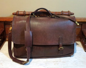 boulder ridge leather briefcase