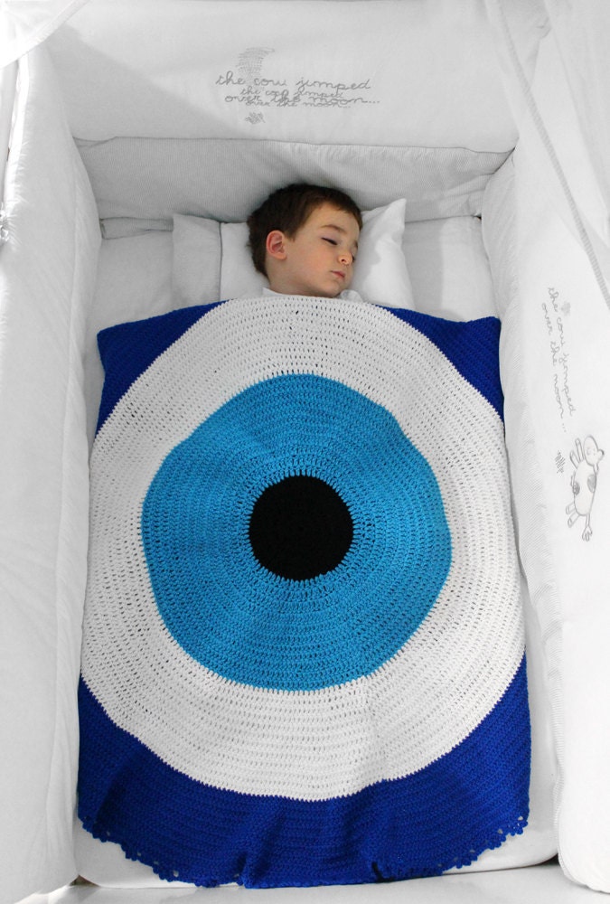 Evil Eye Blanket to protect your baby against the evil eye