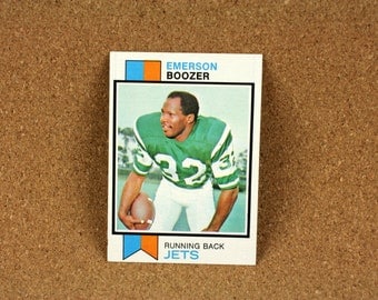 Emerson Boozer Running Back Football Card - New York Jets TOPPS Card 464 - 1973 Excellent - Mint