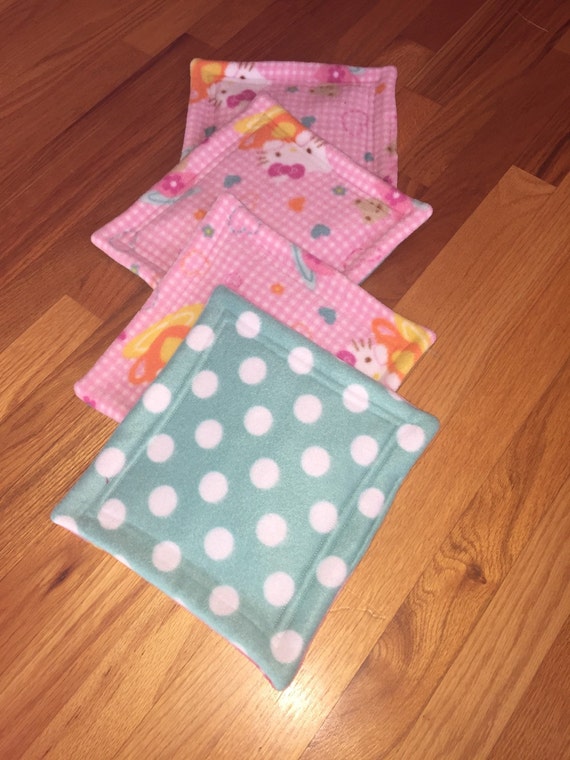 4 Hello kitty with polka dots pee pads by Patspiggycreations