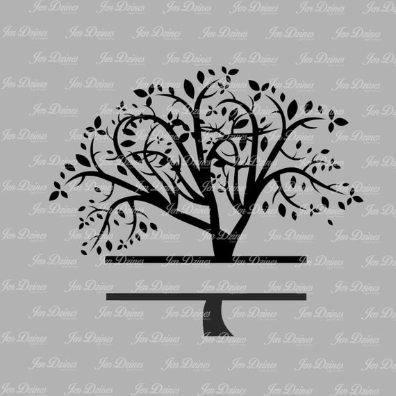 Split Family Tree SVG DXF EPS cutting fil family tree files