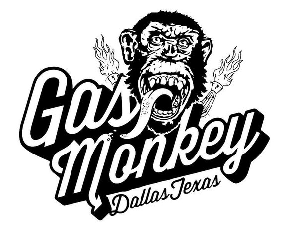 Gas Monkey Garage Vinyl Sticker Diecut 4 Stickers