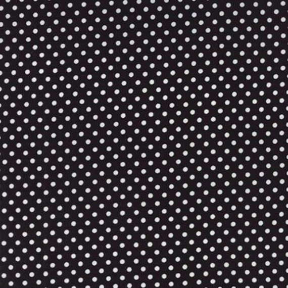 Moda Fabrics Basic Dots Black Dottie Small Dots Jet Black