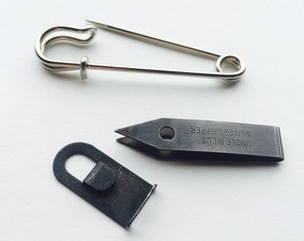 Tick Remover - Black Oxide Gripper/Tweezers, with Field Pin, Crafted in the USA