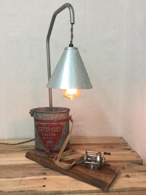 The Fisherman Man Cave Desk Lamp Table Lamp Industrial