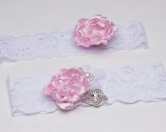 Set of garters, Bridal Garter, Toss Garter,Lilac garter