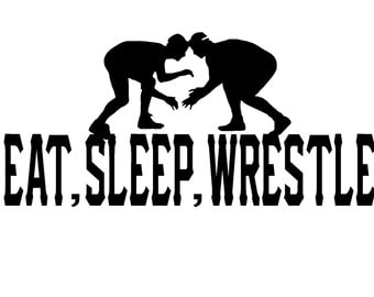 Wrestling wall decal | Etsy