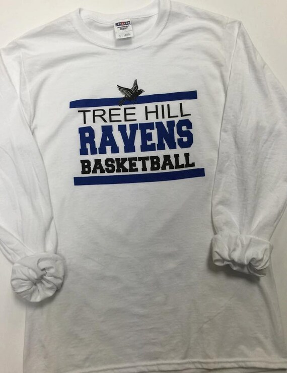 One Tree Hill Ravens Basketball Long Sleeve Tee Fan tee