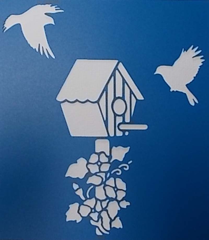 Birdhouse Stencil by kraftkutz on Etsy