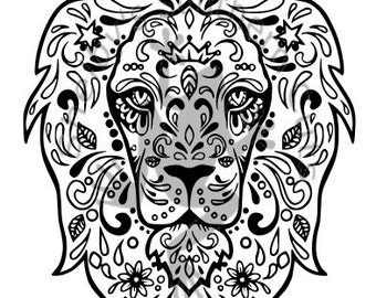 Free Free 142 Lion Head Lion Mandala Svg SVG PNG EPS DXF File