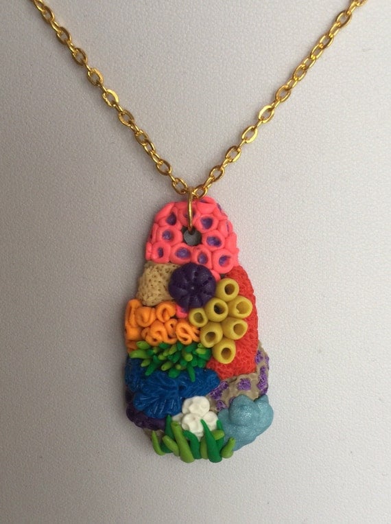 Coral Reef Pendant Necklace