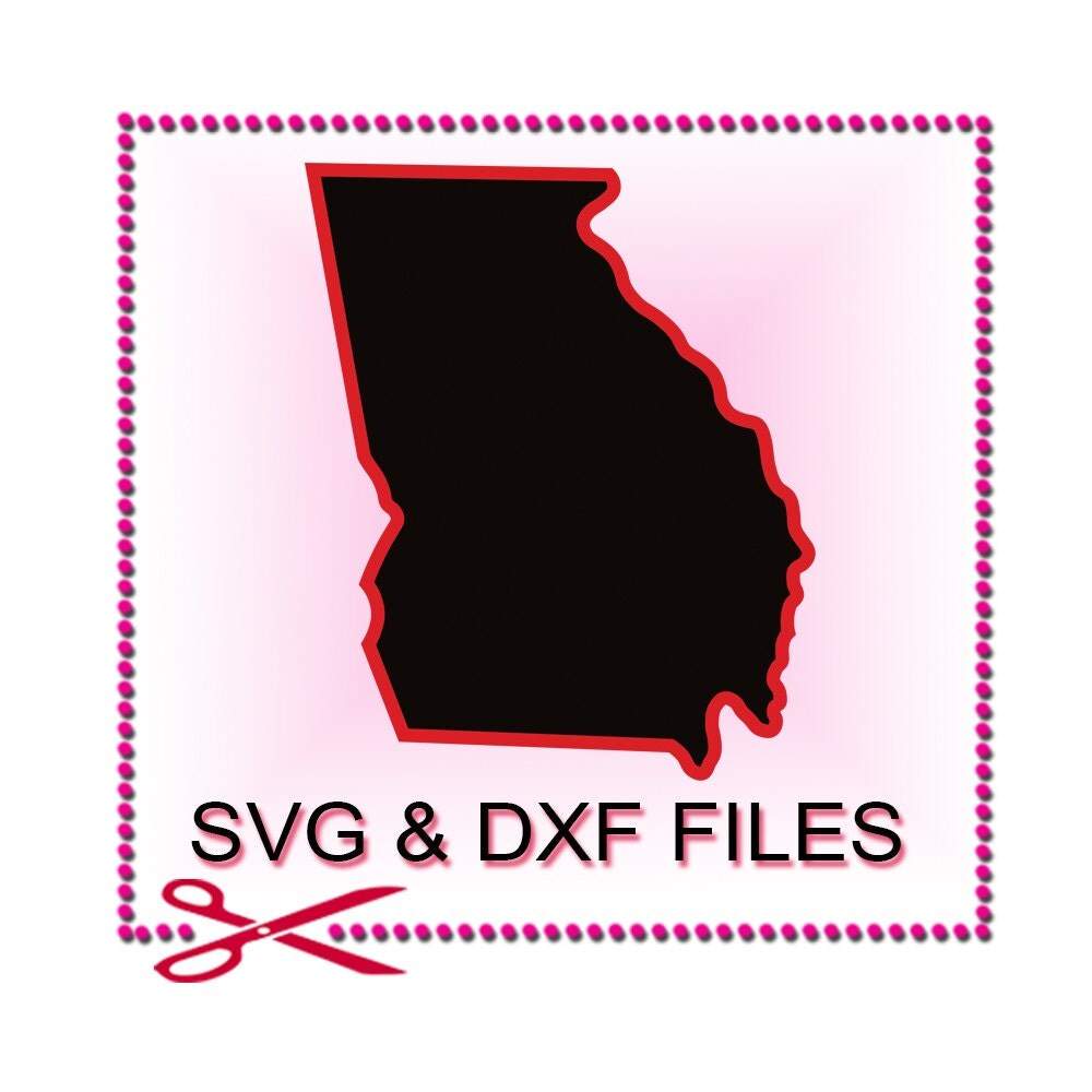 Download Georgia SVG Files for Cutting America State Cricut Designs