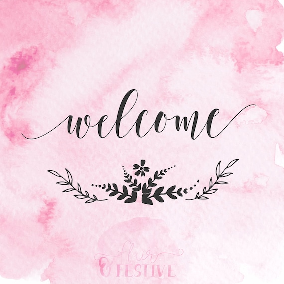 Welcome SVG Welcome Sign svg Cut File Cricut Silhouette