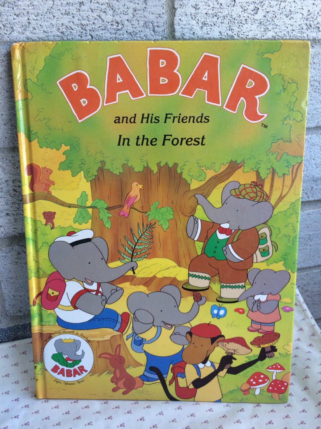 Vintage 90s Babar Book Babar and His Friends in the Forest