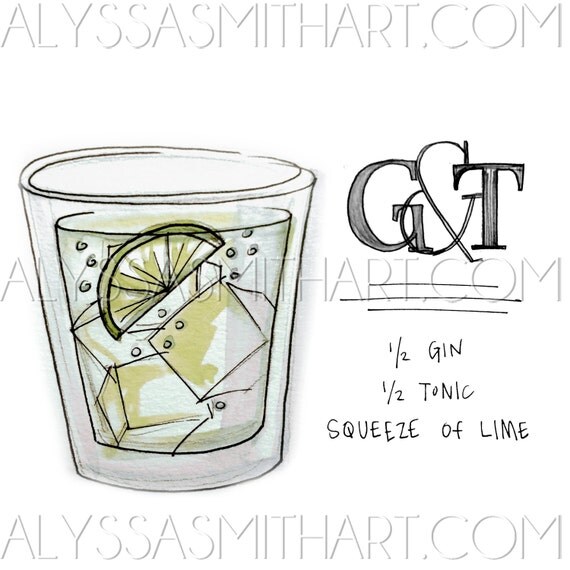 Download Gin & Tonic Drink Print