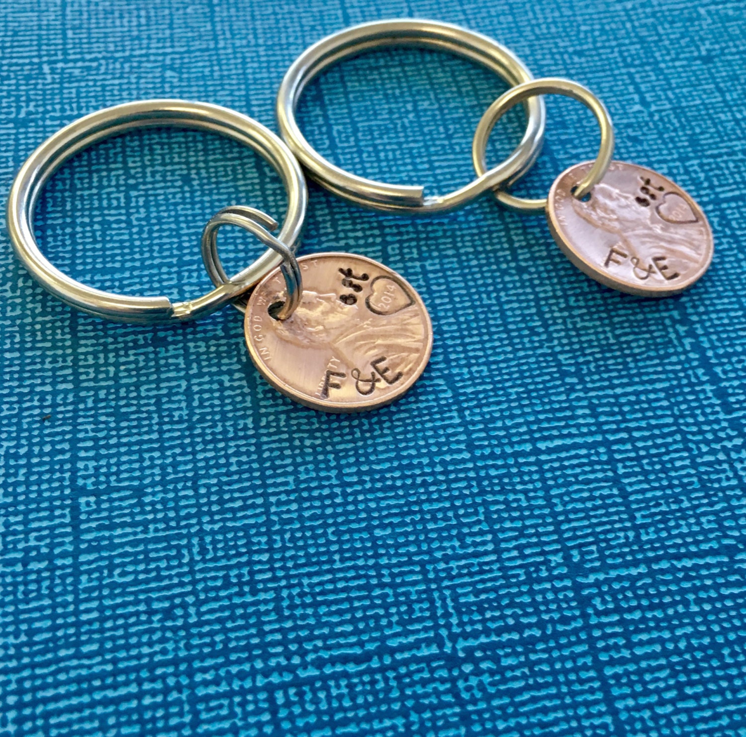 Matching Keychains Anniversary Gift Boyfriend by PickityPick