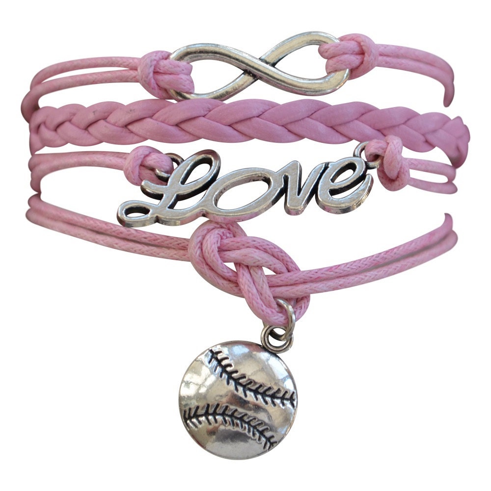 Softball Jewelry Girls Softball Bracelet by MyInfinityCollection