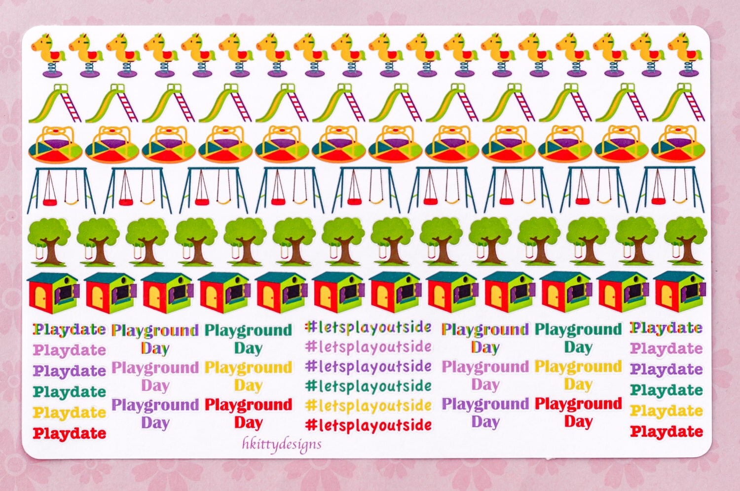 Playground/Playdate Stickers for your ECLP Happy Planner