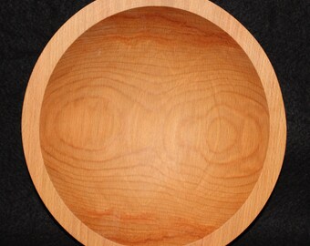 9" Hardwood Beech Bowl,Hardwood Bowl,Traditional Wood Bowl,Beech Bowl,Wooden Salad Bowl,Wood Salad Bowl,Food Safe Wood Bowl,Wood Beech Bowl