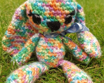Rainbow Crochet Bunny Rabbit
