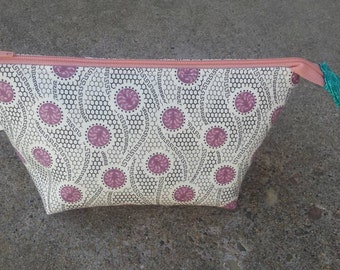 Open wide zipper pouch, make up bag, zipper bag, custom zipper pouch, custom make up bag