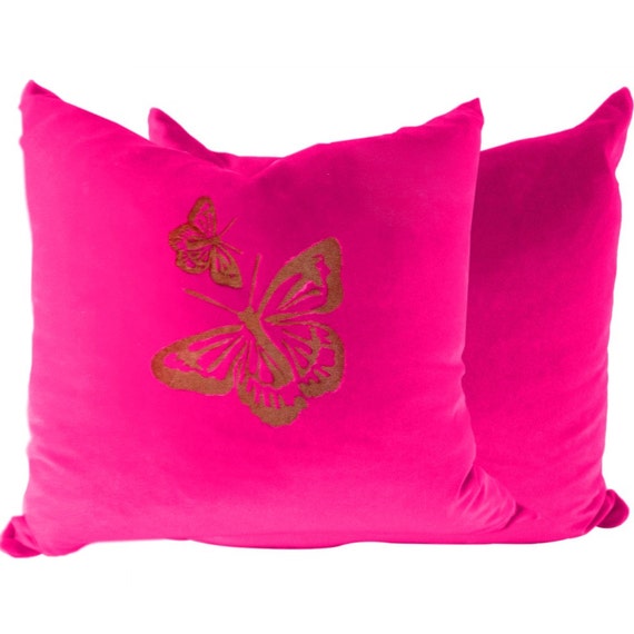 Set of 2 in Pink Velvet for Couch, Sofa or Livingroom in 16x16, 18x18, 20x20