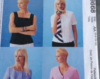 McCalls spring and summer tops pattern