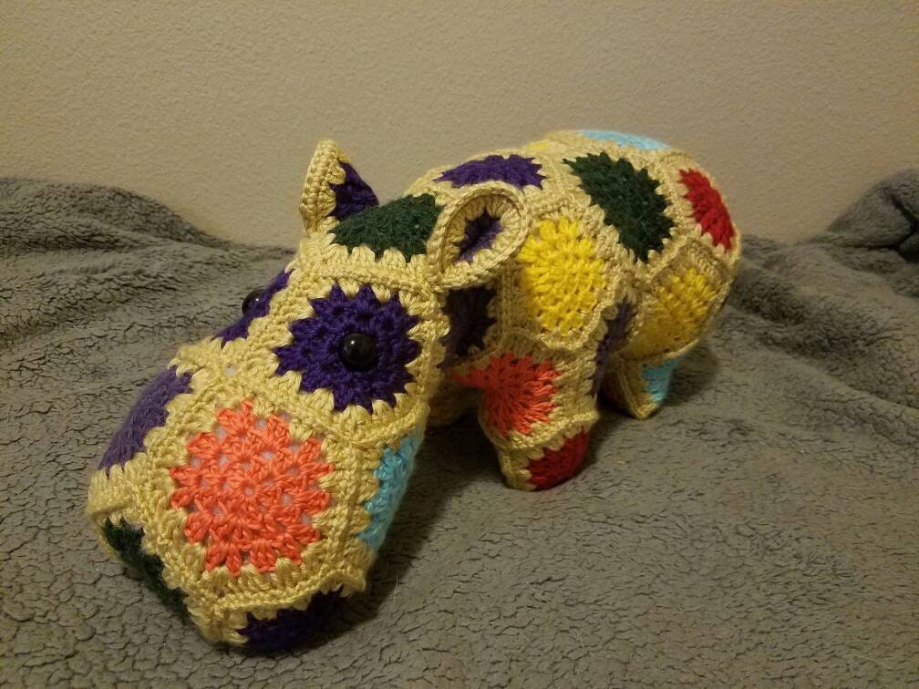 crochet granny square stuffed animals