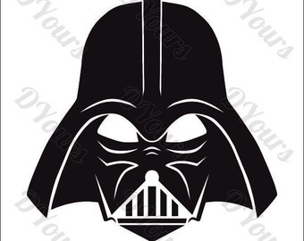 Darth Vader Star Wars Vector Model - svg cdr ai pdf eps files - Instant Download Files for Laser Cutting Printing CNC Cut Engraving Clipart