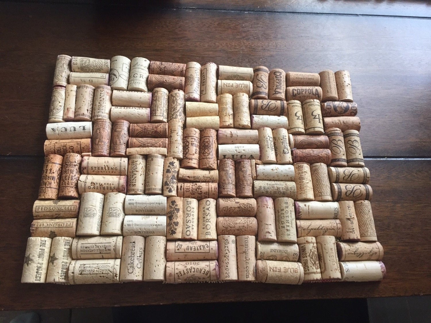 wine cork place-mat set - handmade dinner mat sets - dining table wine cork place-mat set - handmade dinner mat sets - dining table