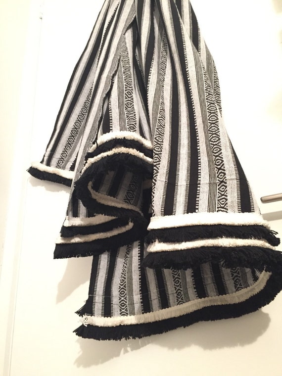 Black and white Throw blanket black and white by STATEMENTbyGSM