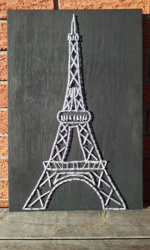 Items similar to Eiffel Tower String Art  France decor 