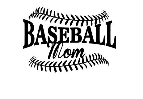 Baseball Mom SVG File. For Silhouette or Cricut Machines.