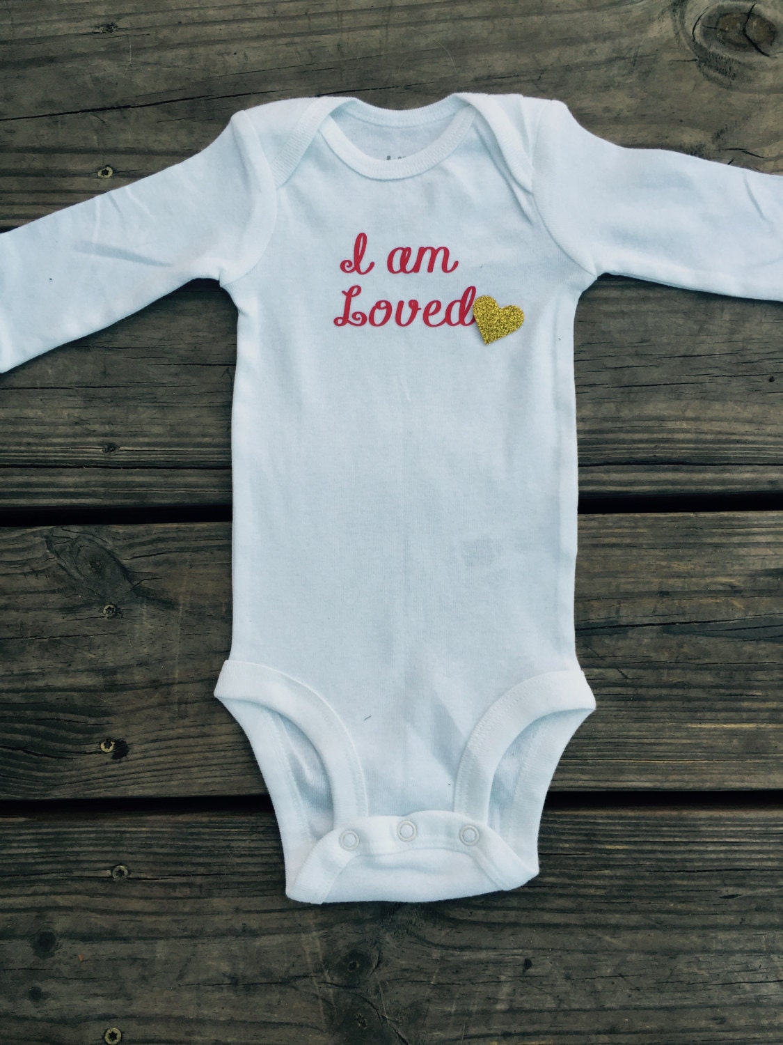 I am loved baby onesie