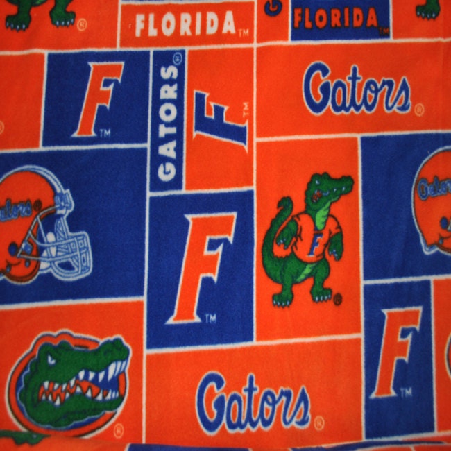 Florida Gators Fleece Fabric (By The Yard) from CHARDICRAFT on Etsy Studio