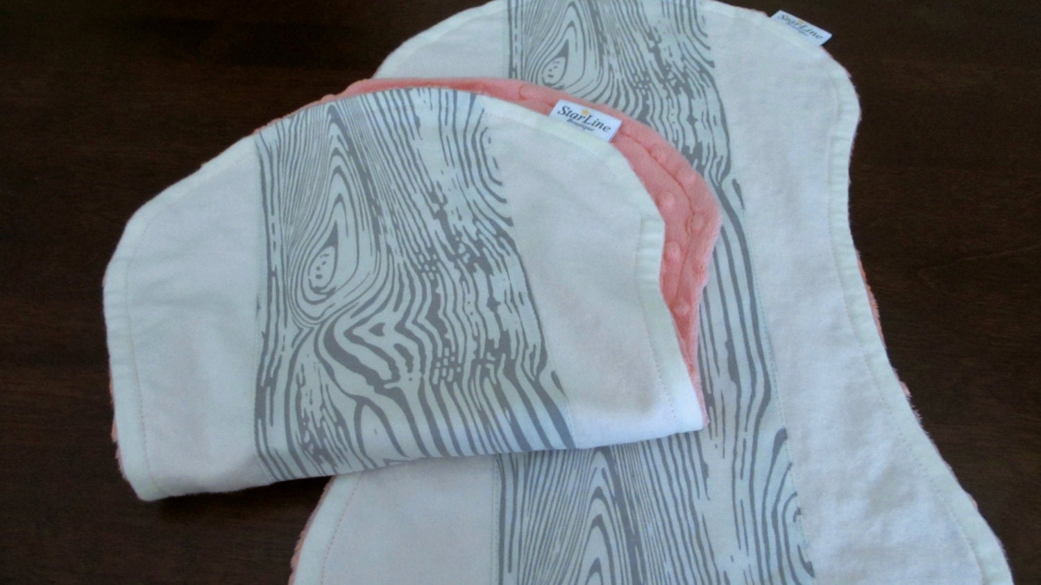 Woodland Burp Cloths Wood Grain Burp Cloths by StarlineBoutique
